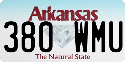 AR license plate 380WMU