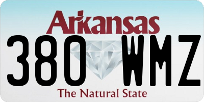 AR license plate 380WMZ
