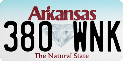 AR license plate 380WNK