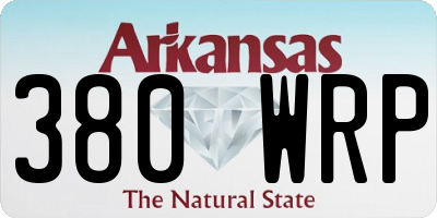 AR license plate 380WRP