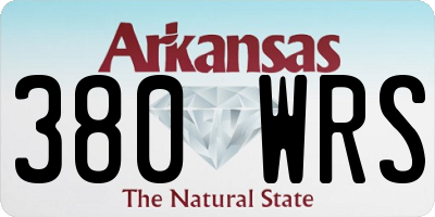 AR license plate 380WRS