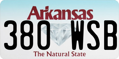 AR license plate 380WSB