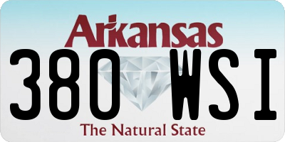 AR license plate 380WSI