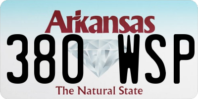 AR license plate 380WSP
