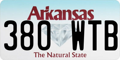 AR license plate 380WTB