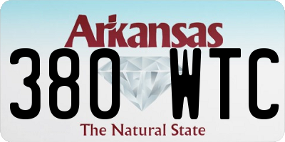 AR license plate 380WTC