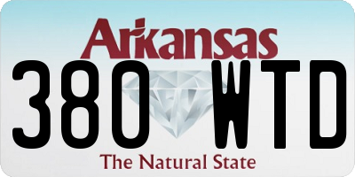 AR license plate 380WTD