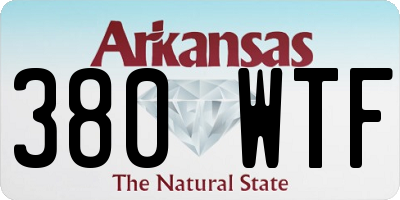 AR license plate 380WTF