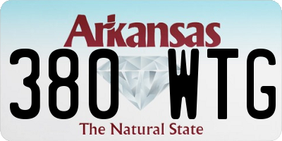 AR license plate 380WTG