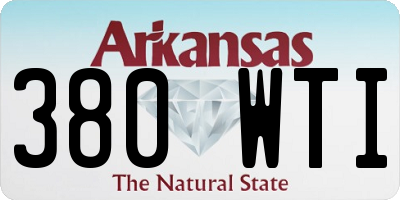 AR license plate 380WTI