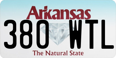 AR license plate 380WTL