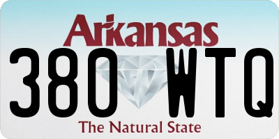 AR license plate 380WTQ