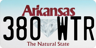 AR license plate 380WTR