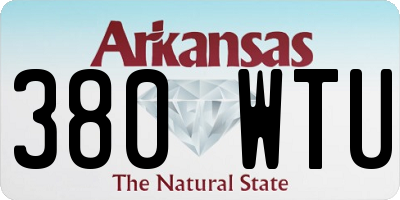 AR license plate 380WTU