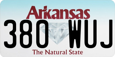 AR license plate 380WUJ