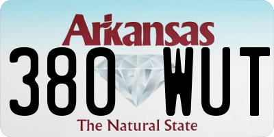 AR license plate 380WUT