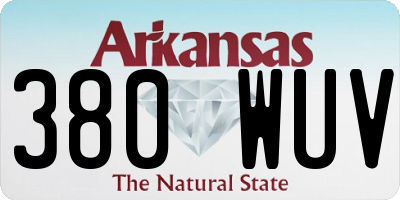 AR license plate 380WUV