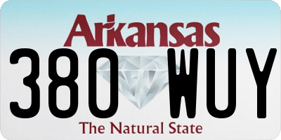 AR license plate 380WUY