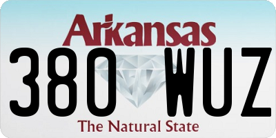 AR license plate 380WUZ