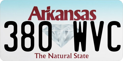 AR license plate 380WVC