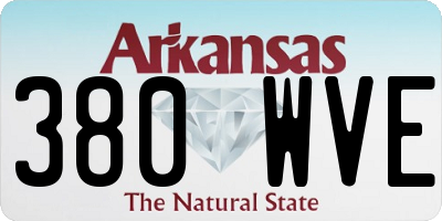 AR license plate 380WVE