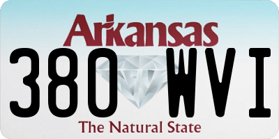 AR license plate 380WVI