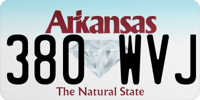 AR license plate 380WVJ