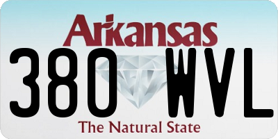 AR license plate 380WVL