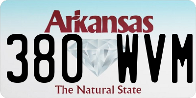 AR license plate 380WVM