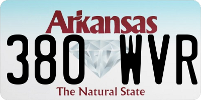 AR license plate 380WVR