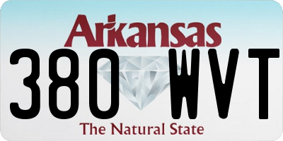 AR license plate 380WVT