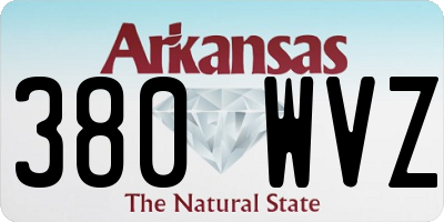 AR license plate 380WVZ
