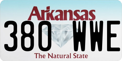 AR license plate 380WWE