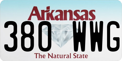 AR license plate 380WWG