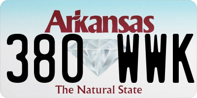 AR license plate 380WWK