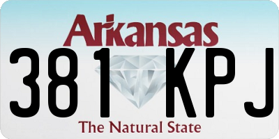 AR license plate 381KPJ