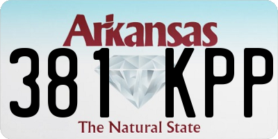 AR license plate 381KPP