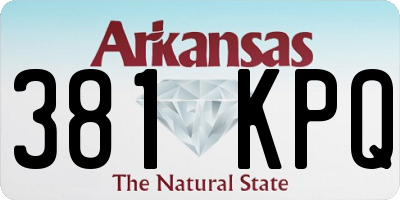 AR license plate 381KPQ