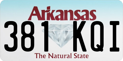 AR license plate 381KQI