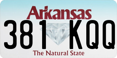 AR license plate 381KQQ