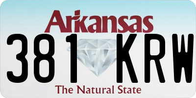 AR license plate 381KRW