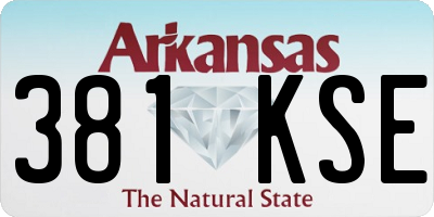 AR license plate 381KSE