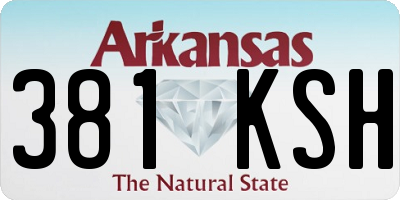 AR license plate 381KSH