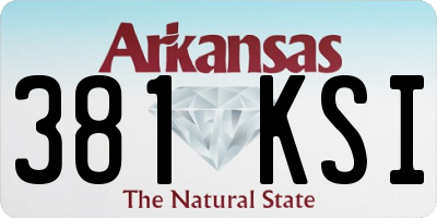AR license plate 381KSI