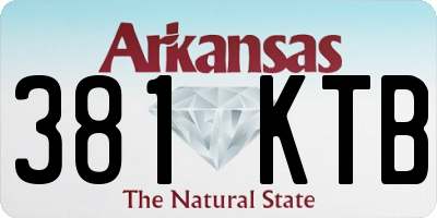 AR license plate 381KTB