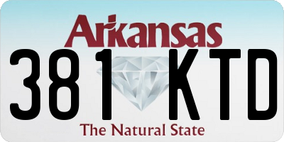 AR license plate 381KTD
