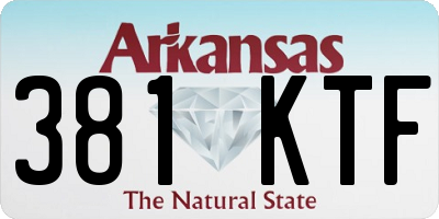 AR license plate 381KTF