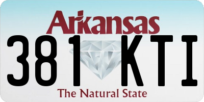 AR license plate 381KTI