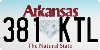 AR license plate 381KTL