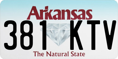 AR license plate 381KTV
